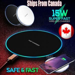 take it easy cellphone & smartphone  Fast Wireless Phone Charger 15W Ultra Pad Mat for iPhone 11 12 X XR Samsung S20