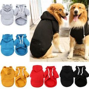 Cute Dog Hoodies Winter Warm Pet Coat Costume Jacket Cat Puppy Clothing Coat