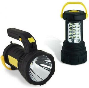 LED Spotlight Torch 2 in 1 Lantern Work Light Batteries Inc. Super Bright 5W COB