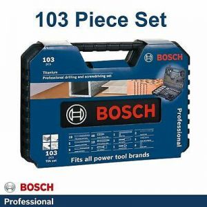 Bosch Drill Bit Set Professional Titanium 103 Piece Masonry Metal 2608594070