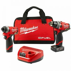 take it easy tools Milwaukee 2598-22 M12 FUEL 12V 2-Tool Hammer Drill and Impact Driver Combo Kit