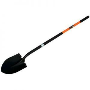 Round Mouth Shovel Extra Long Heavy Duty With Fibreglass Handle 1480mm 58"