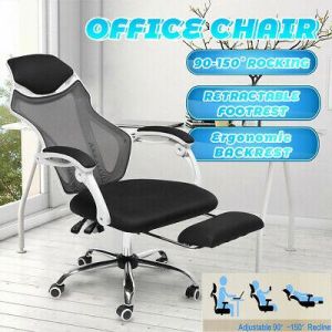 Ergonomic Office Gaming Chair Executive Computer Seat Mesh Recliner Footrest US