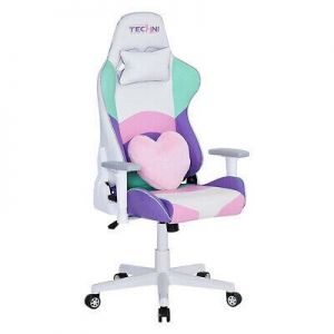Techni Sport High Back Kawaii Multicolor Wheeled Gaming Chair with Armrests