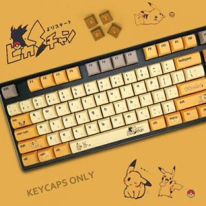 take it easy Gaming 108 PBT Japanese Anime Thick XDA Keycaps Set Fit Cherry MX Mechanical Keyboard