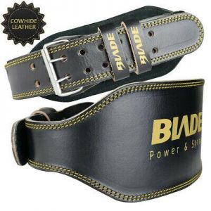 Blade Weight Lifting Belt Leather Gym Training Fitness Back Men Woman S - XXL